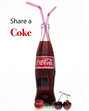 A picture of a Coka cola ad
